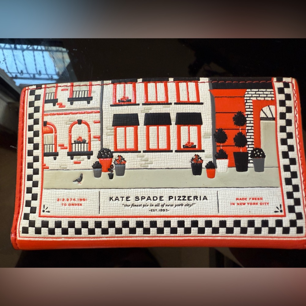 LIKE NEW! Slice Embossed Leather Small Slim Bifold Wallet